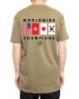 The Mint Flags Tee in Olive 2