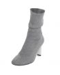 Jeffrey Campbell for Women: Peligro Grey White Jersey Sock Heeled Boots 3