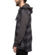 The Hoodie Flannel Shirt in Gray 2