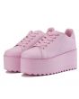 Y.R.U. for Women: Lala Pink Platform Sneakers 1