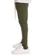 The Paneled Slim Jogger Sweats in Olive