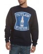 The Outlaw Station Crewneck Sweatshirt in Navy 1