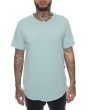 The Garment Dyed Side Zip Tee in Mint