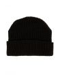 The Waffle Knit Knot Beanie in Black 1