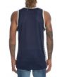 The Finish Line Checkered Basketball Jersey in Navy & White 3