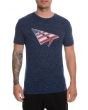 The Salute Tee in Navy 1