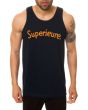 The Superieure Tank Top in Navy 1