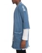 The Woven Kimono Jacket in Blue Stone Wash Denim 2