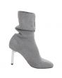 Jeffrey Campbell for Women: Peligro Grey White Jersey Sock Heeled Boots 2