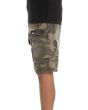 The Distressed Tactical Biker Shorts in Camo 3