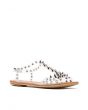 The Puffer Sandal in Clear and Silver 1