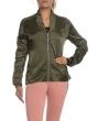 The Satin Lux T7 Jacket in Olive Night 1