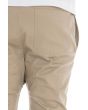 The Cyrene Easy Fit Zip Bottom Pant in Khaki Twill