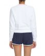The Mona Sweatshirt in White, Skyway and Rosa Bella 4