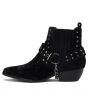 Y.R.U. for Women: Laso Black Velvet Bootie Heels 2