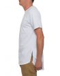 The Shoreman Triple Layer Elongated Tee in White