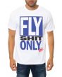 The Fly Shit Only Tee in White 1