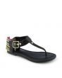 Yoana-S Thong Sandal Black/Multi-Color 1