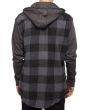 The Hoodie Flannel Shirt in Gray 3