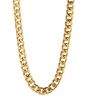 The Polished 18k Gold Plated Stainless Steel 24 Cuban Link Chain in Gold 1