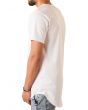 The Curved Hem Tail Tee in White 3