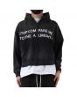 GLENN French Terry Long Sleeve Crop Top Full Zip Hoodie 1