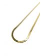 14k Gold Plated Thin Herringbone Necklace 1