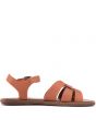 Toms for Women: Zoe Brown Leather Leather Sandals 2