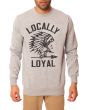 The Locally Loyal Crewneck Sweatshirt in Heather Grey 1