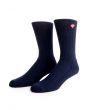 The Brilliance High Top Socks in Heather Navy