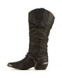 Y.R.U. for Women: Death Proof Black Cowboy Boots 1