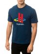 The Stop Hatin Tee in Harbor Blue 1