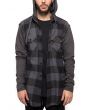 The Hoodie Flannel Shirt in Gray 4