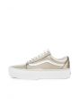 The Women's Old Skool Platform in Gray Gold and True White 1