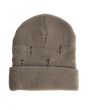 The FE Authentic Ripped Beanie in Grey 2