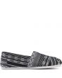 Toms for Men: Classic Black/White Woven Linear Cultural Flats 2