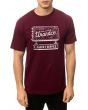 The Sales and Service Tee in Burgundy 1