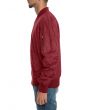 The Warhead Suede Bomber in Burgundy 2