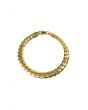 14k Gold Plated Thick Miami Curb Chain Bracelet 1