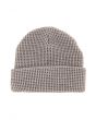 The Waffle Knit Knot Beanie in Gray Heather 2