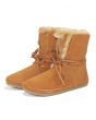 Toms for Women: Zahara Chestnut Suede Faux Hair Boots 3