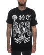 The Winged Death Tee in Black