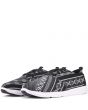 Toms for Men: Del Rey Black/White Woven Linear Cultural Sneakers 3