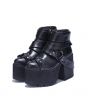 Women's Cherish Black Platform Heel Boots 3