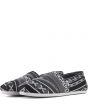 Toms for Men: Classic Black/White Woven Linear Cultural Flats 3