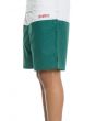 The Stadium Belted Shorts in White and Green 3