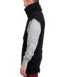 Fleece Biker Funnel Neck Sweater in Black 2
