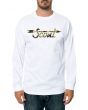 The Tropical Fill Logo Long Sleeve Tee in White 1