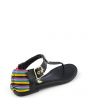 Yoana-S Thong Sandal Black/Multi-Color 5