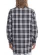 The Trench Flannel LS Shirt in Black Shadow Plaid 3